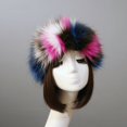thumbnail image 3 of Gorro grueso de piel sintética, gorro de copa, gorro cálido, gorro con aro, gorro de felpa corto de piel de conejo a la moda para mujer, otoño e invierno, 3 of 5