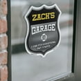 thumbnail image 4 of Zach's Garage I Can Fix Everything But Stupid (2 Pack) 4 inch X 4 inch Shield Shaped Heavy Duty 3.2 mil Vinyl Decals To last, Gift for Dads and Uncles Classic Americana Crafted in the, 4 of 6