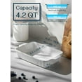 thumbnail image 2 of DOWAN Casserole Dish, 9x13 Ceramic Baking Dish, Large Lasagna Pan Deep for Oven, 4.2 Quarts Baking Pan with Handles, Oven Safe and Durable Bakeware for Lasagna, Home Decor, Wedding Gift, White, 2 of 7