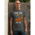 thumbnail image 2 of Turkey Pour Some Gravy On Me Funny Thanksgiving Unisex Men's T-shirt For Men, L, Charcoal, 2 of 6