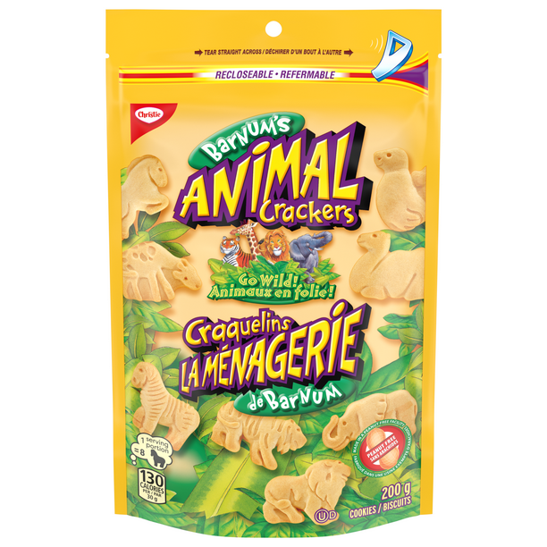 Christie Barnums, Animal Crackers, Cookies, Made in a PeanutFree Facility, School Snacks, 200 g