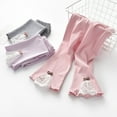 thumbnail image 3 of BULLPIANO Kids Girls Leggings Toddler Baby Footless Skinny Pants Little Girls Bow Legging Trousers 1-8 Y, 3 of 7
