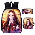 thumbnail image 2 of Los Niños De Anime Mochila Demon Slayer Schoolbag Nuevo Estilo Cuchilla + Funda De Lápiz + Bolso De Crossbody Conjunto De Tres Piezas Creativo Poliéster Moda De Cocina Puerta Nezuko Bolsa Escolar Tanj, 2 of 3