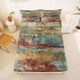 thumbnail image 5 of Homewish Grunge Ombre Queen Sheets,Classic Aesthetic Art Queen Sheet Sets,4pcs,1 Flat Sheet, 1 Fitted Sheet and 2 Pillowcases, 5 of 6