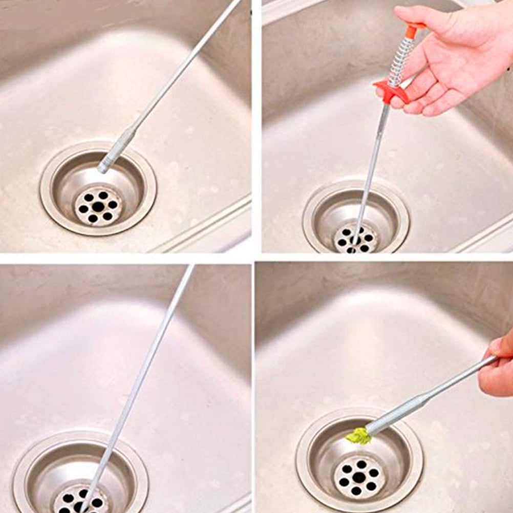 Toilet Cleaning Tool Drain Clog Remover Cleaning Tool Drain Dredging Spring Tub Bathroom 1m Kitchen for Sewer Spring Sewer Dredging Tool Sink