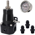 thumbnail image 1 of Kit de Régulateur de Pression de Carburant EFI Réglable 30-70 PSI avec Jauge d'Huile et Raccords AN6 Noir, 1 of 5