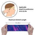 thumbnail image 5 of Easygdp Neon Gradient Blue Sports Headband Non Slip Headband Unisex for Head Circumference 19.6 - 22.4 inch, 5 of 9