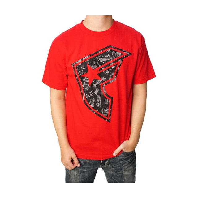 Famous Stars and Straps - Camiseta gráfica para hombre con logotipo de Today, rojo, mediano
