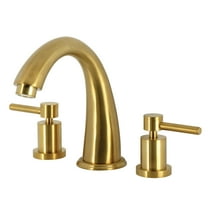 Kingston Brass KS2367DL Concord Two-Handle Deck Mount Roman Tub Faucet, Brushed Brass