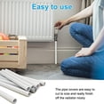 thumbnail image 3 of Lefu Conveniently Installable Radiator Pipe Covers Complete Set of 4 Pieces, 3 of 8