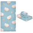 thumbnail image 6 of Coolnut Watercolor Sheep Bath Towels Soft Absorbent Bath Towels Bath Towel Set of 3 for Home Hotel Bathroom Decor, 6 of 6