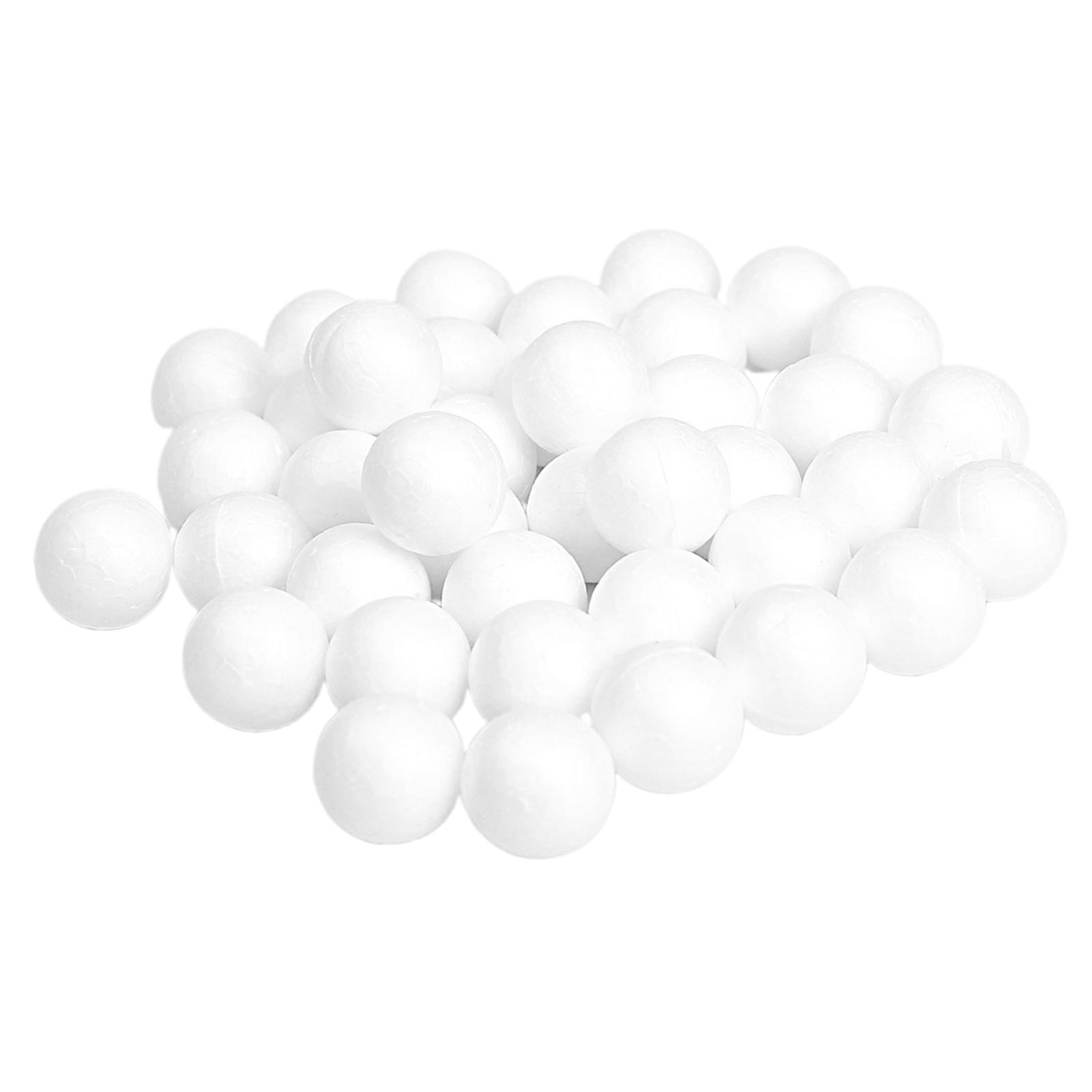 Balls, 2 Sizes Polystyrene Balls Smooth Round Foam Balls for Arts