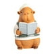 thumbnail image 3 of Garden Capybara Statue Capybara Sculpture Housewarmings Balcón de regalo Interior Césped Outdoor Decoración del patio trasero Ornamento de escritorio, 3 of 8