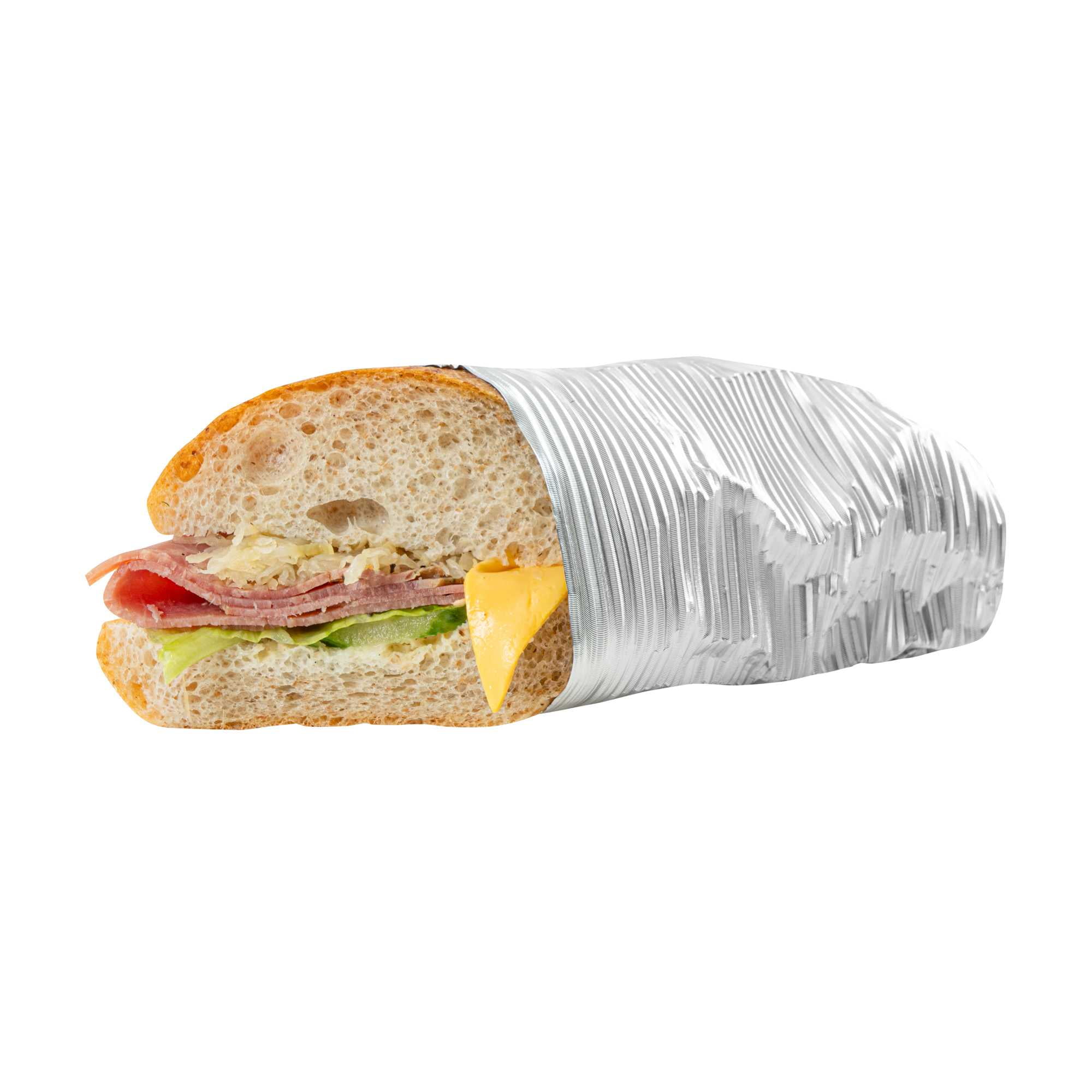 Restaurantware-12" x 12" Rippled Aluminum Foil Food Wrap and Fry Basket Liner: Perfect for Restaurant Take Out, Bakeries, and Food Trucks - Silver Foil Sandwich Wraps - 500-CT