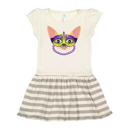 

Inktastic Mardi Gras Party Chihuahua Dog Gift Toddler Girl Dress