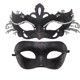 thumbnail image 1 of Máscara de maquillaje para carnaval, para hombres y mujeres, máscara romana de carnaval, máscara de metal de hierro para actuación, máscara de maquillaje para fiesta, máscara estilo pareja para hombre, 1 of 1