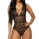 thumbnail image 2 of ICHUANYI Clearance Women Sexy Bow One-shoulder Split Swimsuit Bikini Print Beachwear Set(Black, XL) Ichuanyi Ichuanyi, 2 of 9
