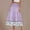 Purple, variant on Women's Plus Size Skirts Elastic High Waisted Casual Skirt Summer Boho Floral Tiered Midi Skirts Purple L