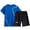 Blue 1a, variant on Summer Clothes for Boys Toddler Girls Outfits, Kids Girl Clothes, Fashion Boy' Casual Short Sleeve Round Neck Collar Short Pants Sports Suit