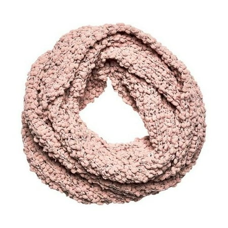 Patchwork Scarf - Women's San Diego Hat Company Knit Patchwork Infinity Scarf BSS3460 Blush One Size (1)