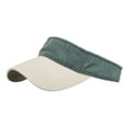 thumbnail image 7 of Umfun Women's Washed Cotton Visor Hat, Casual Solid Color Sun Visor for Daily and Sports, Adjustable Two-Tone Cap for Summer, 7 of 7