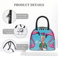thumbnail image 4 of Easygdp Beach Flamingo Trio Bolsa de Almuerzo Insulada Grande, Forro de Aluminio, Diseño Espacioso, a Prueba de Fugas, Ideal para Trabajo, Picnics, Viajes y Actividades al Aire Libre, 4 of 6