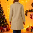thumbnail image 6 of Girls Trench Coat Single Breasted Long Dress Coat Winter Windbreaker With Side Pockets, 6 of 6