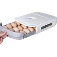 thumbnail image 1 of Egg rack storage container refrigerator holds 21 eggs, kitchen egg drawer box, egg basket storage box, egg house, 1 of 5