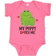 thumbnail image 3 of Inktastic My Poppy Loves Me Grandson Frog Boys Baby Bodysuit, 3 of 5