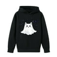 thumbnail image 4 of BLTIBY Halloween Sweatshirts Hoodies for Toddler Girl Boy Fall Winter Printed Long Sleeve Tops Comfy Pullover Blouse for Kids Black 4-5 Years, 4 of 9