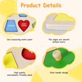 thumbnail image 3 of Wooden Shape Puzzle Set  Montessori Wooden Puzzles Board  Educational Matching Game Learning Puzzles Board  Perfect Toy Gift for 3+ Years Old Boy Girl, 3 of 9