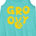 thumbnail image 2 of Instant Message - Groovy Peace Sign - Toddler & Youth Girls A-line Dress, 2 of 5