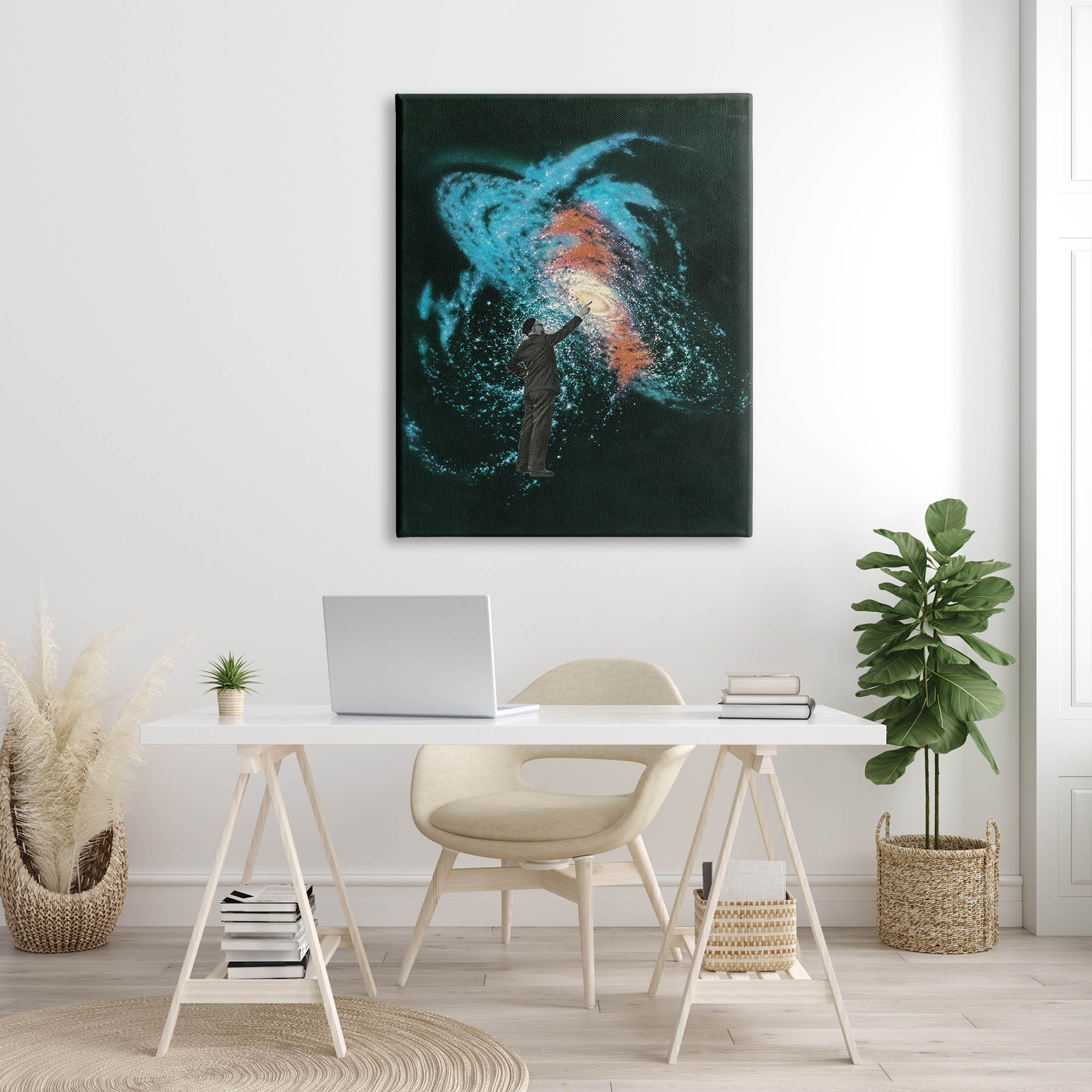Stupell Industries Vivid Nebula Collage Surreal Person Graphic Art Gallery Wrapped Canvas Print Wall Art, Design by Matheus Lopes Castro