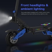 RD2 Off-Road Electric Scooter for Adults, 5000W Dual Motor, 60V 25Ah, Up to 50 MPH, 55 Miles Long Range, 10.5 Pneumatic Tires, Foldable Commuter E-Scooter