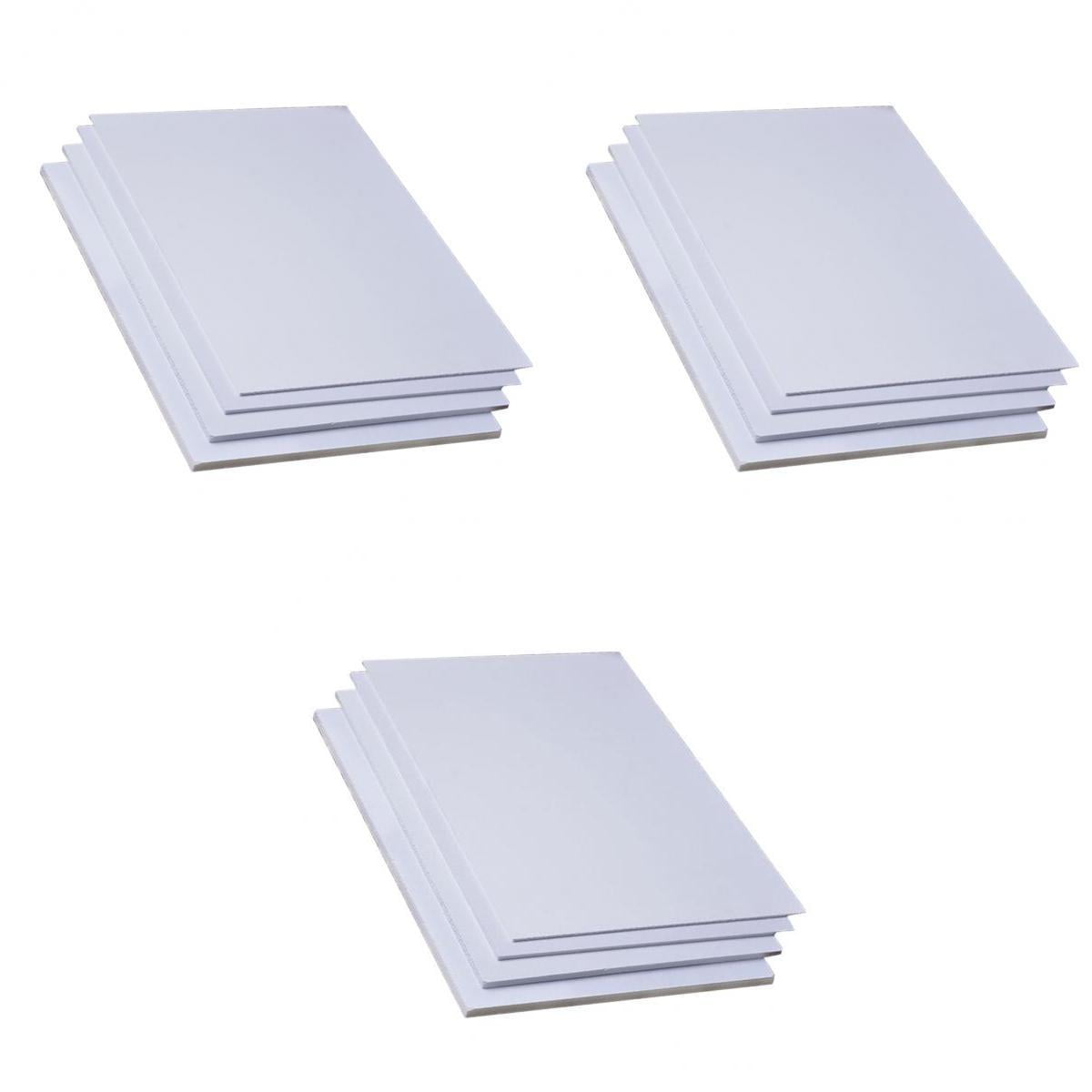 SQINAA Foam Board PVC Foam Sheet 400x600mm White for DIY Crafts Format Presentation Model Making Pack of 5,3mm 
