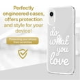 thumbnail image 2 of Case Yard iPhone-XR Case Clear Soft & Flexible TPU Ultra Low Profile Slim Fit Thin Shockproof Transparent Bumper Protective Cover Drop Protective Cell Phone Cases (Do What You Love), 2 of 8