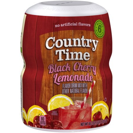 Drink Mix Cherry - (6 Pack) Country Time Black Cherry Lemonade Drink Mix, 18.3 oz Jar