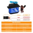 thumbnail image 3 of Servo de engranaje JShteea de acero inoxidable 25 kg resistente al agua para RC Crawler Robot Boat, 3 of 9