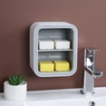 thumbnail image 1 of Suministros para dormitorios de estudiantes, jabonera para montaje en pared, caja de jabón para montaje en pared, jabonera sin perforaciones, durabilidad extendida, 1 of 5