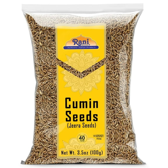 Rani Cumin Seeds Whole (Jeera) Spice 3.5oz (100g) ~ All Natural | Gluten Friendly | NON-GMO | Kosher | Vegan | Indian Origin