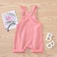 thumbnail image 6 of GYRATEDREAM Girls Summer Sleeveless Casual Romper Short Jumpsuits Summer Clothes with Pockets for 6-12M Orange, 6 of 9