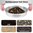 thumbnail image 4 of 3mm Mesh Soil Sieve - 18.5" Professional Gardening Sifter Screen for Fine Compost, Potting Mix, Seed Starting & Worm Castings | Stainless Steel Soil Riddle, 4 of 7