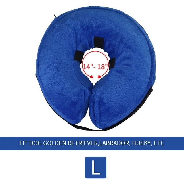Collar inflable de recuperación en forma de cono para perros HUOGUO para talla D extra grande