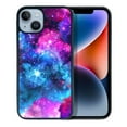 thumbnail image 1 of FINCIBO Soft Rubber Protector Cover Case for Apple iPhone 14 6.1" 2022, Celestial Blue Purple Galaxy, 1 of 5