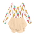 thumbnail image 3 of Grblisyd Ballet Leotards for Girls Floral Print Dance Leotards with Skirt Gymnastic Ballerina Outfit Dress Classic Long Sleeve, 3 of 6