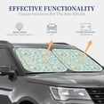 thumbnail image 4 of Balery 2 Piece Cute Honeybees Car Windshield Sun Shade|Foldable Front Windshield Shade for Car Front Window for Most Sedans SUV Truck-Large, 4 of 7
