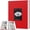Red, variant on PU Leather 4x6 Photo Album, 200 Pockets with Memo Space & Cover Window, Black Picture Album for Family, Wedding & Travel