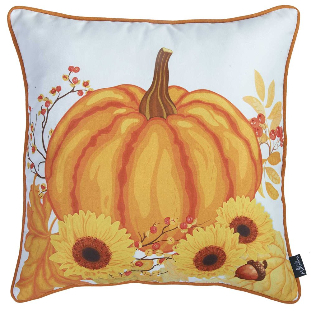18"x 18" Thanksgiving Harvest Decorative Throw Pillow Cover Walmart