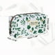 thumbnail image 2 of 1pc Bolsa de Maquillaje Impresa para Mujeres para Viajes de Negocios, Vacaciones, Camping, Nylon Blanco Verde, 2 of 6