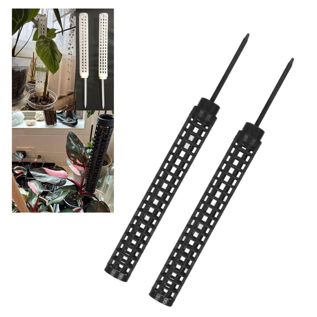de plantas para plantas trepadoras Soporte de plantas de , Soporte de ayuda de palma de estaca Fijación de esfagno, Estante de exhibición Negro DYNWAVEMX Poste de plantas